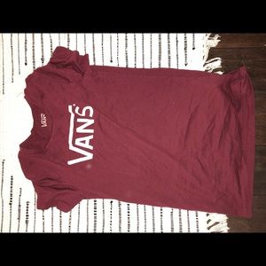 Maroon Vans T-Shirt